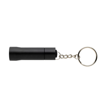 Logo trade promotional gift photo of: Flash RCS recycled aluminium keychain torch